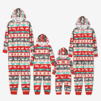 Crăciun Geometrice Familie de Potrivire Haine Set de Pijama de Anul Nou Mama si Fiica, Tatăl, Fiul de Familie Costum Copil Baby îmbrăcăminte de noapte