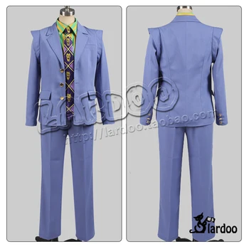 Aventura Bizar JoJo lui Kira Yoshikage Cosplay Costum top+pantaloni+camasa+cravata