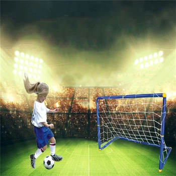 Pliere Mini-Fotbal Fotbal Goal Post Net Set cu Pompa Copii Sport de Interior, în aer liber, Jocuri, Jucării Copil Ziua de nastere Cadou de Plastic