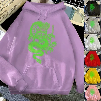 2020 Dragon Imprimare tricou Femei hoodie Drăguț Hip hop Kawaii Harajuku Supradimensionate kawaii topuri de femei haine