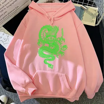 2020 Dragon Imprimare tricou Femei hoodie Drăguț Hip hop Kawaii Harajuku Supradimensionate kawaii topuri de femei haine