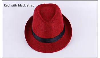 În aer liber Barbati Casual Culoare Solidă Pălării Panama Model Pălării de fetru bărbați Vârstnicul în aer Liber la Soare Pălărie Fedora Bowler Capace