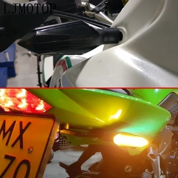 LED-uri de Semnalizare Motocicleta Semnale Rândul său, Coada de Lumină Lumini de Indicatori Pentru Kawasaki ZX11 1100 7R 9 W800 Z750 ZZR600