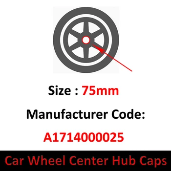 75mm Masina Emblema Logo-ul Insigna Butuc Roata Rim Centru de Capac de Acoperire Pentru Mercedes-Benz W176 W205 W212 W222 R231 R171 W166 X166 X167 X 156