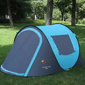 Cameră dublă / 3-4 persoane automată în aer liber cort de familie camping în aer liber rezistent la apa auto-tur de conducere picnic pe plaja automată cort