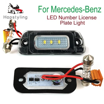 2 buc Erori LED-uri de Lumină de inmatriculare, Numărul de Lămpi Pentru Mercedes Benz W251 V251 W163 W164 X164 12V Xenon 6000K Alb