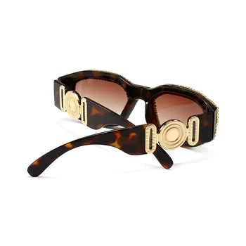 Femei de lux ochelari de Soare de Designer de Moda pentru Femei de Brand de Ochelari de Soare de Aur Cadru Oval Elegant Nuante UV400