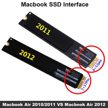SATA pentru SSD Plăci Converter Carte de Bord pentru Macbook Air si PRO RETINA pentru Apple 2012 2011 2010 7+17pin & 6+12pin SSD la SATA 22p