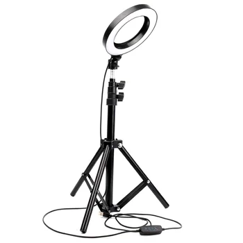 LED Selfie Inel de Lumina Fotografice de Iluminat Telefon cu Camera Video Studio de Masă Flexibile Ringlight Cu Suport USB plug Pentru Machiaj