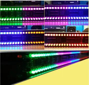 GHXAMP 120 LED Indicator de Nivel de Sunet Stereo Audio de Control Spectru de Muzica electronica VU-Metru cu LED ritm de muzică volum 5V Caz