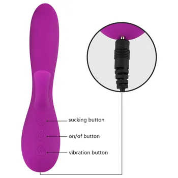 Cocolili Puternică Aspirație Biberon Fraier Penis artificial Vibratoare Masturbari Masaj G-spot Stimulator Viteză Reglabilă 10 Moduri de Încărcare USB