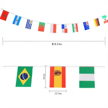 8 Metri Naționale Material Steag Lume 32 Echipa De Țară A Lumii Banner Jocuri, Bar, Cafenea Agățat Mic Pavilion Bunting