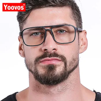 Yoovos De Lux Ochelari Cadru Bărbați Piața Retro, Rame Ochelari De Vedere Barbati/Femei Vintage Okulary Pentru Bărbați Lumină Albastră Transparentă Ochelari