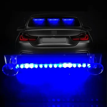 1 buc LED-uri Wireless cu LED-uri Auto, becuri Auto Solar Lumină Intermitentă de Avertizare Auto Super Luminoase Colorate Universal Decoratiuni Interioare