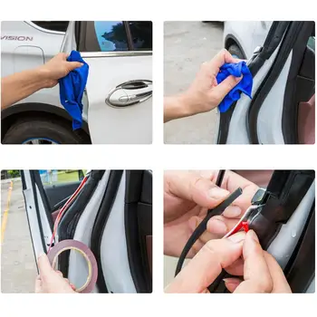 5m/8m Tip U Portiera Marginea de Cauciuc Benzi Zero Protector Laminat Bandă de Protecție Benzi de Etansare Anti-freca DIY Auto-styling CSV