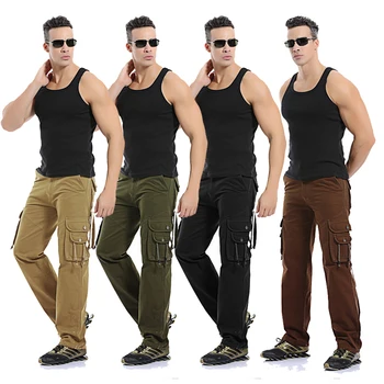 2021 Militari Pantaloni De Marfă Armata Verde Buzunare Mari Bumbac Mens Pantaloni Casual, Confortabil De Sex Masculin Toamna Armata Pantaloni Plus Dimensiune