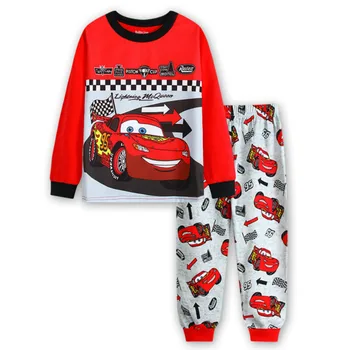 Copii Seturi De Pijamale Desene Animate Pixar Cars Lightning McQueen Copii Pijamale Copii Fată Băiat Pijamale Pijamas Bumbac, Pijamale, Haine