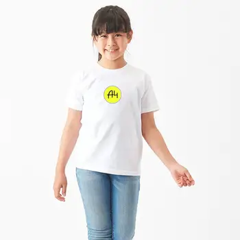 Bumbac, nou marfa A4 rotund LOGO-ul de familie casual imbracaminte tricouri bluze cu maneci scurte T-shirt pentru copii adult мерч a4 tricouri