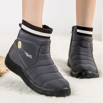 Femei Cizme Cald Plus Dimensiune Cizme De Iarna Pentru Femei Impermeabile De Iarnă Pantofi Încălțăminte Femmes Bottes Glezna Cu Fermoar Pantofi De Femeie