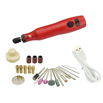 USB Reîncărcabilă Instrumente Rotative Portabile Wireless Polizor Accesorii Gravor Pen DIY Acasă Burghiu Electric Set pentru prelucrarea Lemnului Mini