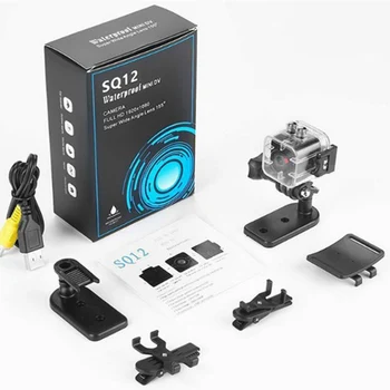 SQ12 Secret de Securitate Cctv Wireless Mini Camera Sport Rezistent la Apa Camera Invizibil 1080P Wifi Usb Camere