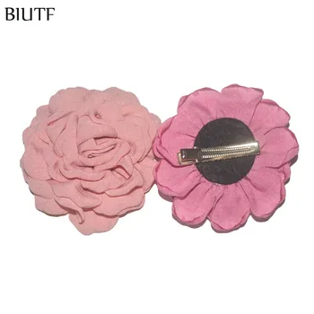 10buc/lot 3.5 inch Coreea de Cânepă Ars de Flori cu Părul Clip Minunat Camellia Floare Flori Pălării TH258