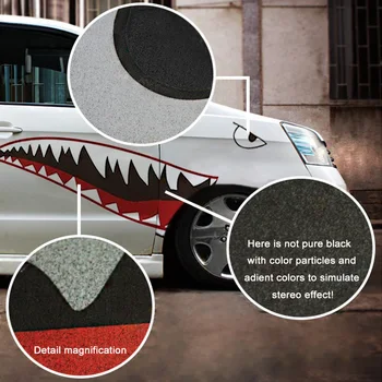 DIY Autocolant Auto Gura de Rechin Dinți Grafic PVC Autocolant Auto Auto Impermeabila Decal Modelul de Masina 150x50cm