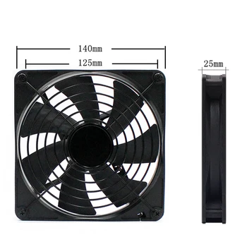 14*14cm*2.5 cm USB DC 5V Ventilatorului de Răcire Silențios fluxului de Aer de Mare Fan cooler pentru Receptor DVR Playstation Xbox Computer Caz de Răcire
