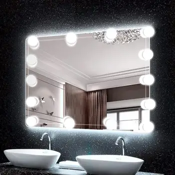 LED 12V Oglindă de Machiaj Bec de la Hollywood Vanitatea Lumini fără Trepte Reglabile Lampă de Perete 6 10 14Bulbs Kit pentru Masa de toaleta