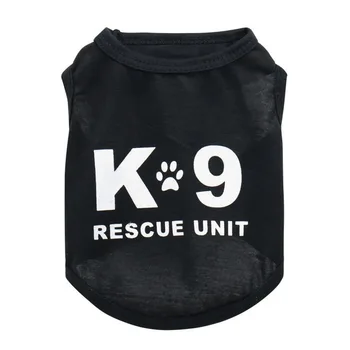 Scrisoare Vesta Câine De Companie Haine De Moda De Îmbrăcăminte Pentru Câini Foarte Mici Costum Drăguț Chihuahua De Imprimare Negru De Vară Băiat Respirabil Mascotas