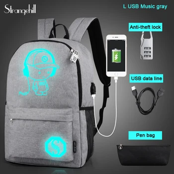 USB extern Chargeing rucsac de călătorie luminos ghiozdan Pentru adolescente adolescenti rucsac băieți fete Laptop geanta rucsac