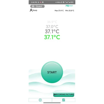 Telefon mobil Termică cu Infraroșu Termometru Temperatura de Înregistrare de Tip C cu APP