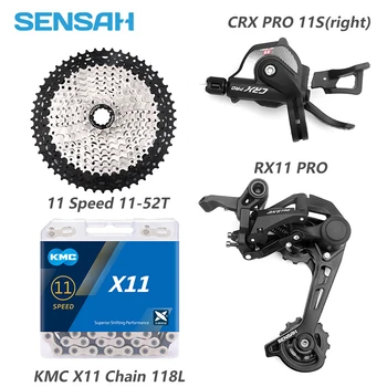 SENSAH CRX 1X11S M7000 Munte Biciclete Saboți 11-40/42/46/50T Volanta KMC X11 Lanț 11 Viteza de Biciclete MTB Transmisie grup