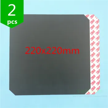 2 buc Wanhao i3 Anet A8 imprimantă 3D parte negru încălzit patul autocolant placă de încălzire print autocolant cu bandă colț tăiat 220x220mm