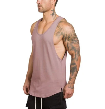 Muscleguys Brand Culturism stringer rezervor de top mens Solidă Bumbac haine de sport de fitness barbati maieu musculare cămașă fără mâneci