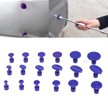 18 Buc Violet Caroserie Paintless Dent De Grindină Instrument De Reparații De Plastic Lipici Tragator File Pad De Reparații Auto Setul De Unelte