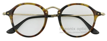 De Brand nou realizate manual acetat rotund stil optic ochelari miopie astigmatism baza de prescriptie medicala ochelari de soare de calitate înaltă CA 24 V 47