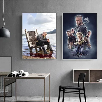 Clasic Seriale Tv Show Vikingii Panza Pictura Postere Poze De Perete Pentru Camera De Zi Acasă Decorative Deco