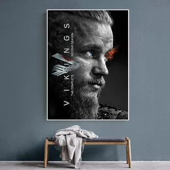 Clasic Seriale Tv Show Vikingii Panza Pictura Postere Poze De Perete Pentru Camera De Zi Acasă Decorative Deco