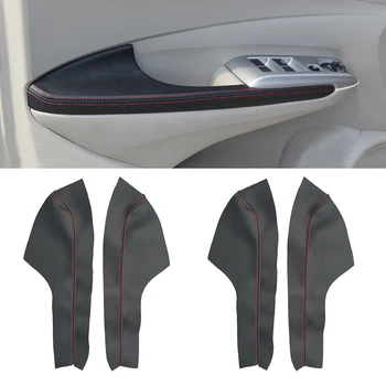 Pentru Honda City 2008 2009 2010 2011 2012 2013 4 buc portiera cotiera panoul de microfibra coperta de piele tapiterie accesorii