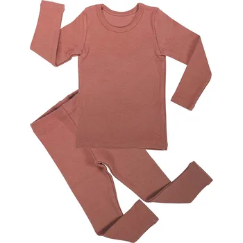 Nou-născut Copilul Haine Set Toddler Copii Băieți Fete Maneca Lunga Blaturi Solide+Pantaloni de Pijama, Pijamale Costum de haine pentru copii