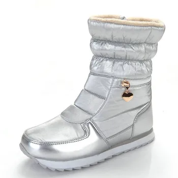 Cuculus 2020 Feminin cald iarna doamnelor plat scurte casual Glezna zăpadă cizme cu blana Fals femei impermeabil matlasat pantofi 1939