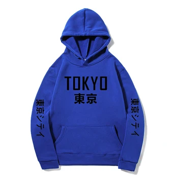 2019 Moda Japoneză Tokyo Bay Bărbați Femei Hoodies SweatshirtsAutumn Iarna Hip-Hop Harajuku Pe Albi Hanorace Uza
