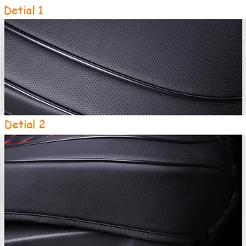 Noi PU Piele de Scaun de Masina Capac Protector Cu Buzunar Impermeabil Auto Pernei Scaunului Mat Respirabil Fata Seat Pad Dimensiune Universală
