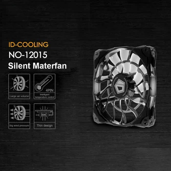 ID-COOLING 12*12*1.5 mm grosime carcasa PC Ventilator de Calculator Șasiu de Răcire Radiator CPU 4 Pin Tăcut Radiator de Apa mai rece