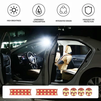 Canbus fara Eroare 44smd LED Pentru BMW E60 E61 E65 E66 E82 E87 E90 E91 E92 LED-uri Auto de Iluminat Interior Dome de Tavan Lumini de Lectură