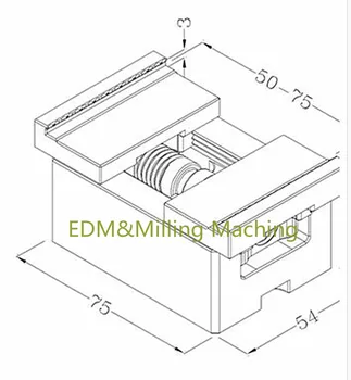 Mașină de ELECTROEROZIUNE CNC 3R Poziționare Auto-Centrare Menghină Electrod de Fixare Prelucrare Instrument Standard 50-75mm