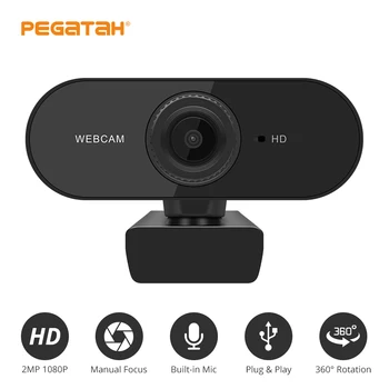 1080P HD Webcam cu Microfon Laptop 4K aparat de fotografiat usb PC Camera Web Desktop Mini Calculator WebCamera Cam Video Live Webcam