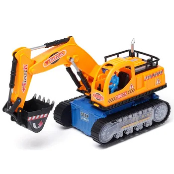 Mini Aliaj CONDUS Masina Electrica Model de Tractor de Jucărie Construcții, Inginerie pentru Vehicule Masini Excavator Model de Jucării pentru Copii