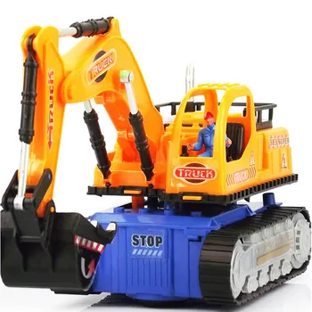 Mini Aliaj CONDUS Masina Electrica Model de Tractor de Jucărie Construcții, Inginerie pentru Vehicule Masini Excavator Model de Jucării pentru Copii